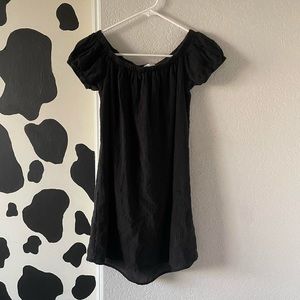 Urban Outfitters black off the shoulder dress